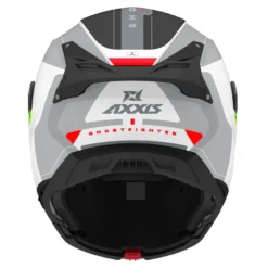 Kask szczękowy AXXIS GHOSTFIGHTER SV SLEEK A2 GLOSS szary grafitowy pomarańczowy fluo