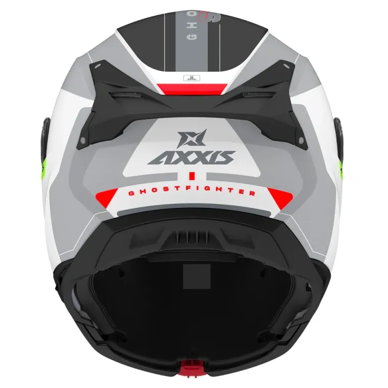 Kask szczękowy AXXIS GHOSTFIGHTER SV SLEEK A2 GLOSS szary grafitowy pomarańczowy fluo