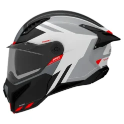 Kask szczękowy AXXIS GHOSTFIGHTER SV SLEEK A2 GLOSS szary grafitowy pomarańczowy fluo