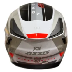 Kask szczękowy AXXIS GHOSTFIGHTER SV SLEEK A2 GLOSS szary grafitowy pomarańczowy fluo
