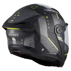 Kask szczękowy AXXIS GHOSTFIGHTER SV D-29 B2 MATT biały żółty fluo szary czarny