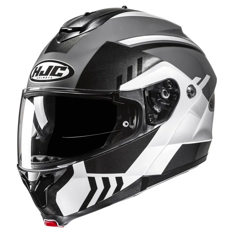 Kask szczękowy HJC C91N KAON BLACK/WHITE czarny biały