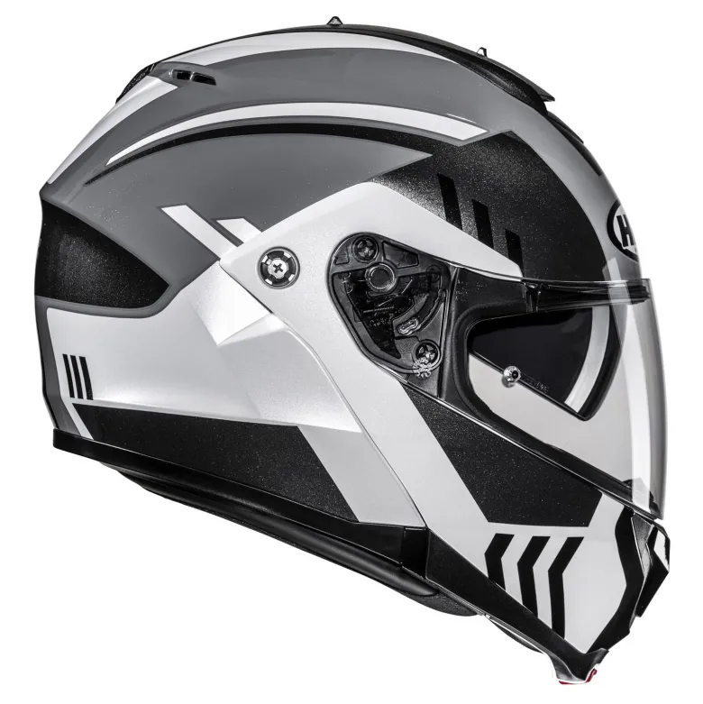 Kask szczękowy HJC C91N KAON BLACK/WHITE czarny biały