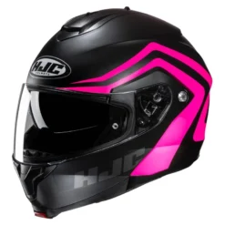 Kask szczękowy HJC C91N NEPOS BLACK/PINK czarny różowy