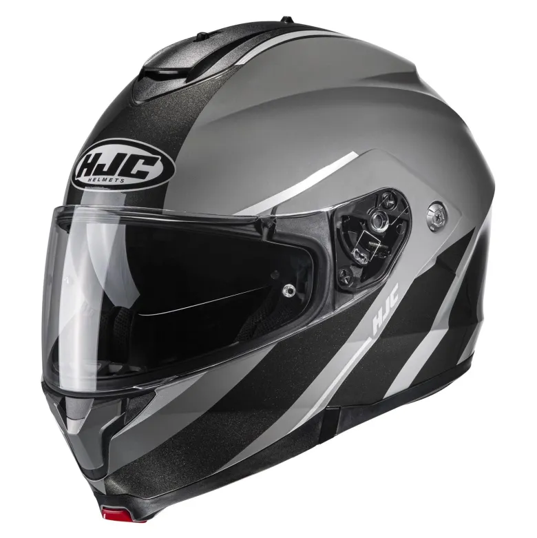 Kask szczękowy HJC C91 TERO BLACK/GREY szary czarny biały