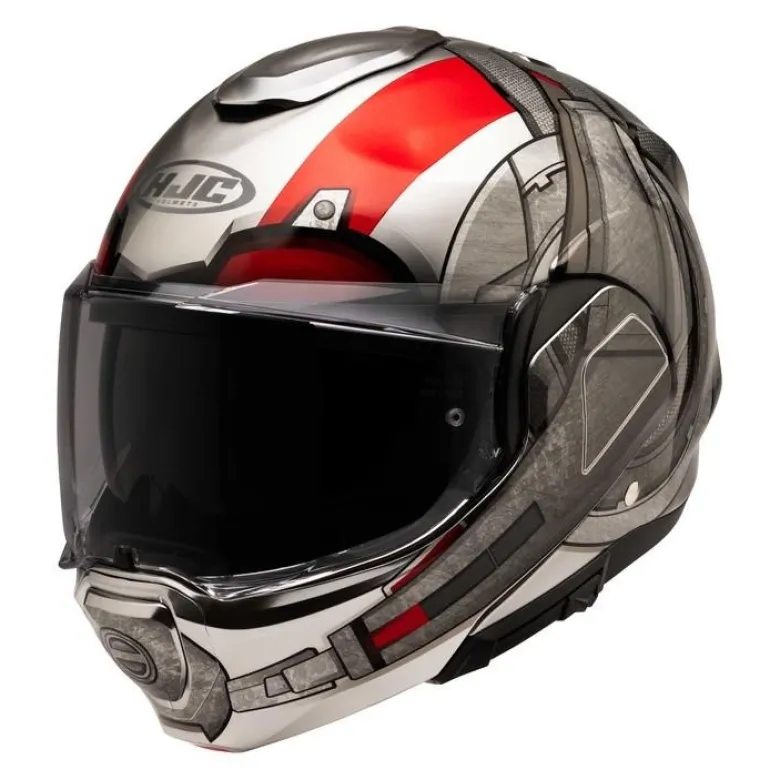 Kask szczękowy HJC F100 ANT-MAN MARVEL SILVER/RED srebrny czerwony