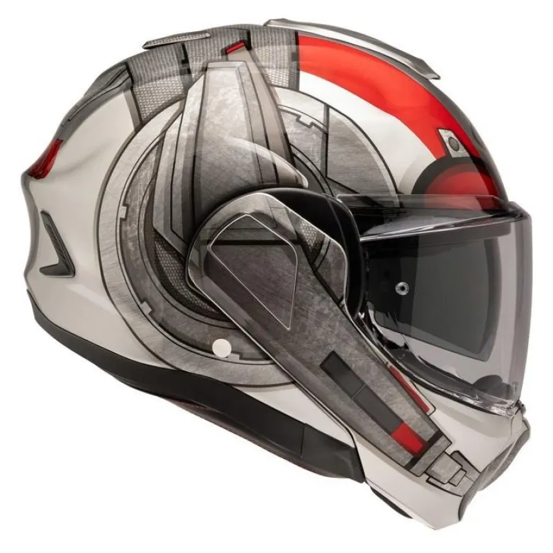Kask szczękowy HJC F100 ANT-MAN MARVEL SILVER/RED srebrny czerwony