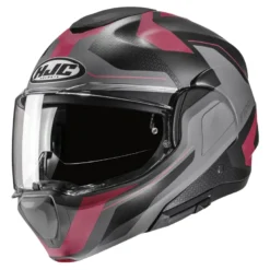 Kask szczękowy HJC F100 BIOS PINK/GREY różowy szary
