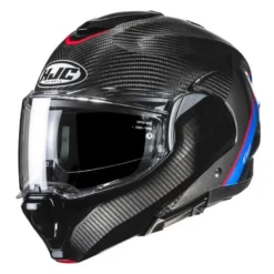 Kask szczękowy HJC F100 CARBON STAN BLACK/BLUE czarny niebieski