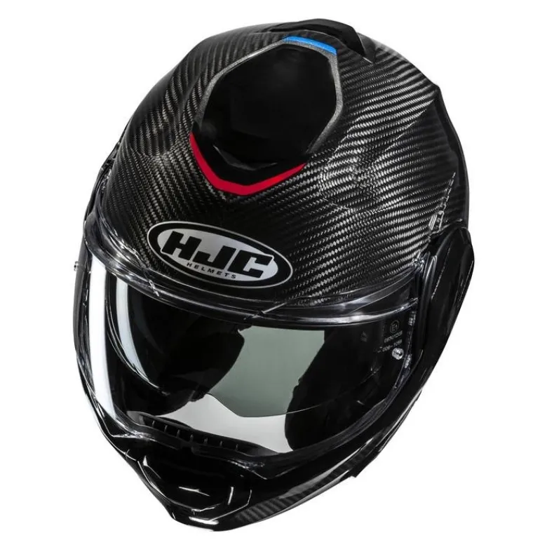 Kask szczękowy HJC F100 CARBON STAN BLACK/BLUE czarny niebieski