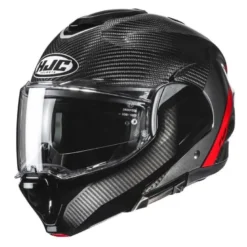 Kask szczękowy HJC F100 CARBON STAN BLACK/RED czarny czerwony