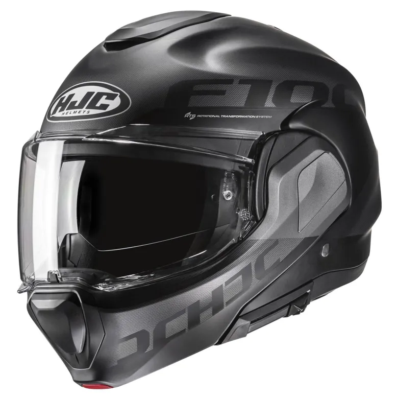 Kask szczękowy HJC F100 HETAL BLACK czarny