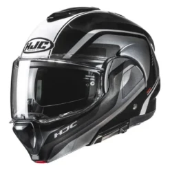 Kask szczękowy HJC F100 REFF BLACK/WHITE czarny biały