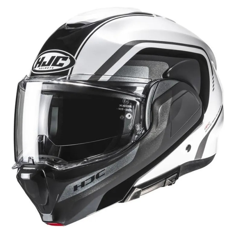 Kask szczękowy HJC F100 REFF GREY/WHITE szary biały