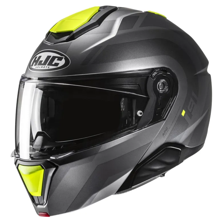Kask szczękowy HJC I91 ARVEN GREY/YELLOW szary żółty