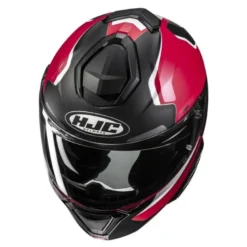 Kask szczękowy HJC I91 FELIO BLACK/RED czarny czerwony