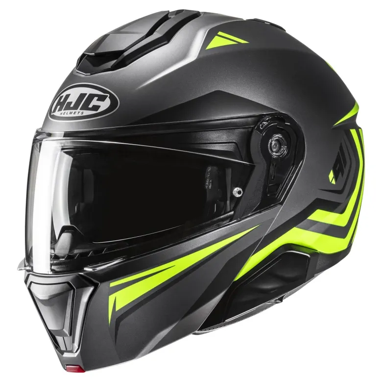 Kask szczękowy HJC I91 TRICUS BLACK/YELLOW czarny żółty