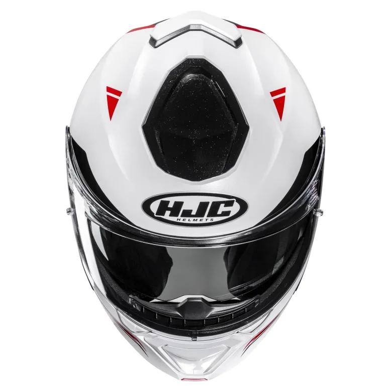 Kask szczękowy HJC I91 TRICUS WHITE/RED biały czerwony