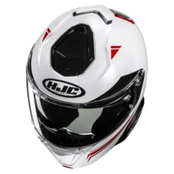 Kask szczękowy HJC I91 TRICUS WHITE/RED biały czerwony