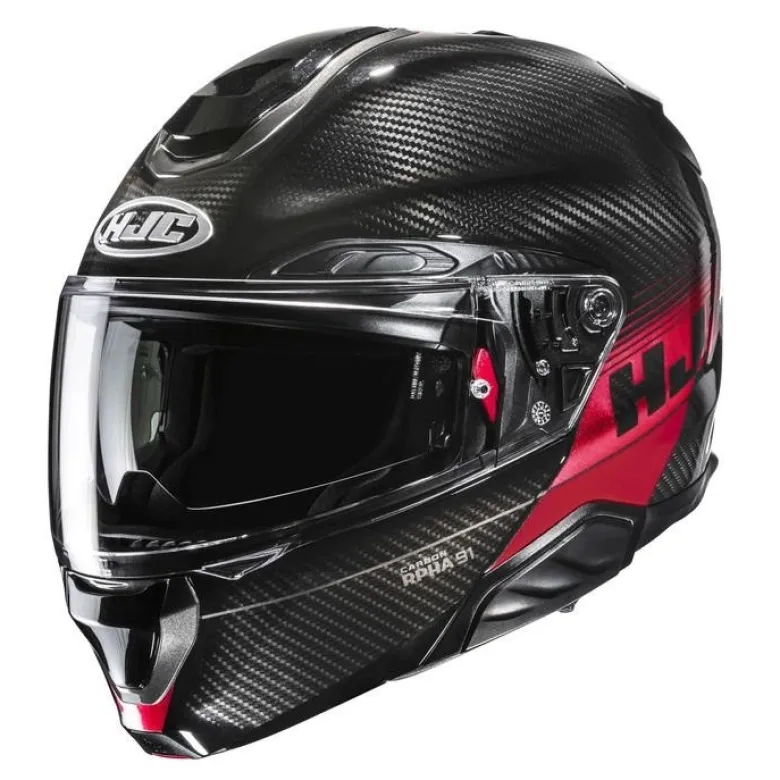Kask szczękowy HJC RPHA 91 CARBON ELIG RED czerwony