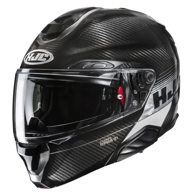 Kask szczękowy HJC RPHA 91 CARBON RL WHITE biały