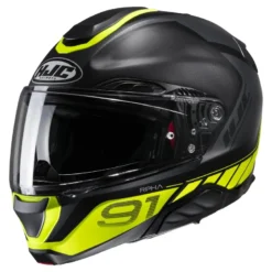 Kask szczękowy HJC RPHA 91 RAFINO BLACK/YELLOW czarny żółty fluo