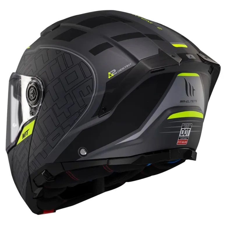 Kask szczękowy MT ATOM 2 SV DESTINY MATT BLACK/GREY