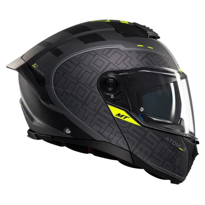 Kask szczękowy MT ATOM 2 SV DESTINY MATT BLACK/GREY