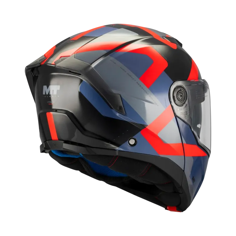Kask szczękowy MT ATOM 2 SV DEXTER BLUE/RED niebieski czerwony