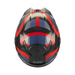 Kask szczękowy MT ATOM 2 SV DEXTER BLUE/RED niebieski czerwony