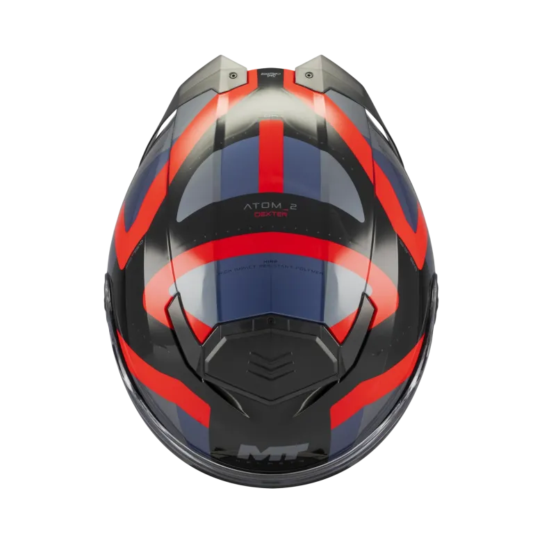 Kask szczękowy MT ATOM 2 SV DEXTER BLUE/RED niebieski czerwony