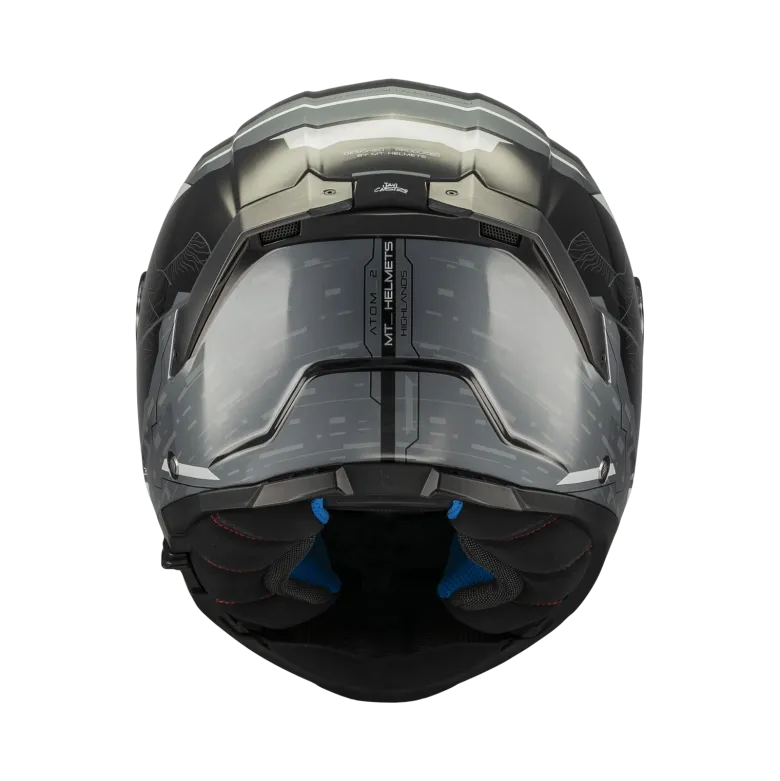 Kask szczękowy MT ATOM 2 SV HIGHLANDS BLACK/GREY czarny szary
