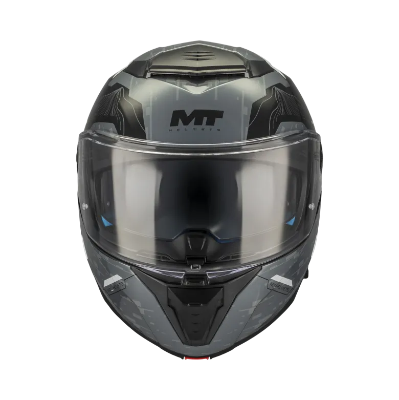 Kask szczękowy MT ATOM 2 SV HIGHLANDS BLACK/GREY czarny szary