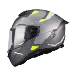 Kask szczękowy MT ATOM 2 SV HIGHLANDS SILVER/GREY srebrny szary