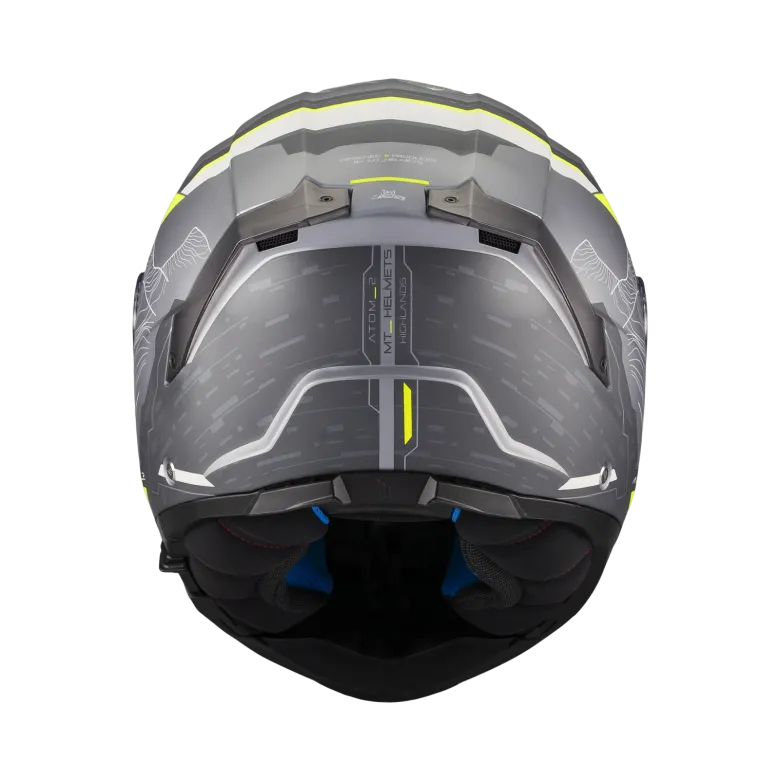 Kask szczękowy MT ATOM 2 SV HIGHLANDS SILVER/GREY srebrny szary