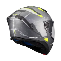 Kask szczękowy MT ATOM 2 SV HIGHLANDS SILVER/GREY srebrny szary