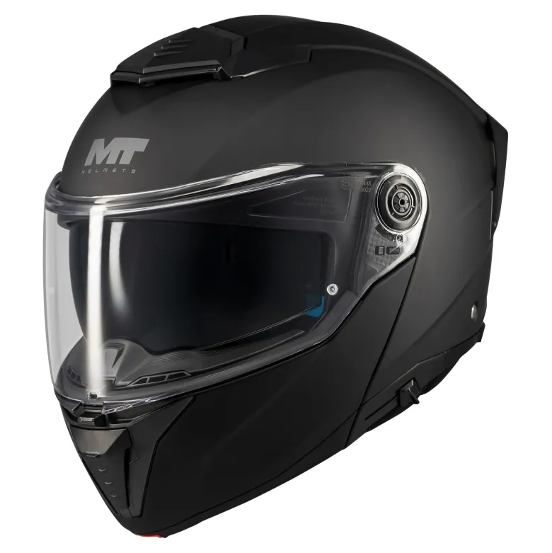 Kask szczękowy MT ATOM 2 SV PURE BLACK MATT czarny mat