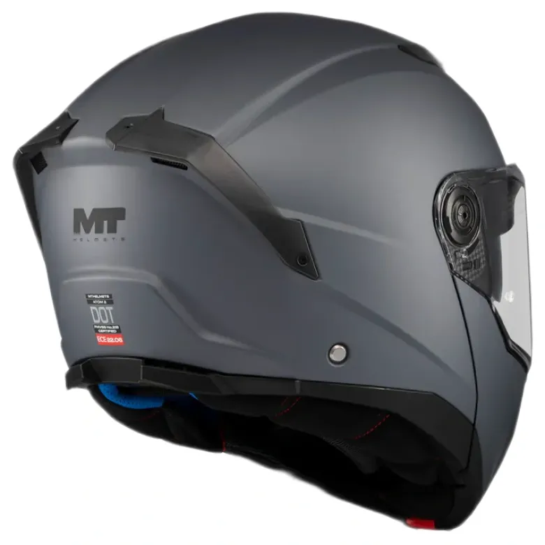 Kask szczękowy MT ATOM 2 SV PURE GREY szary