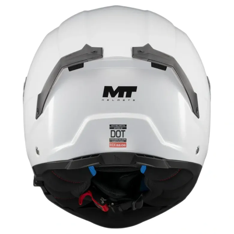 Kask szczękowy MT ATOM 2 SV PURE WHITE biały