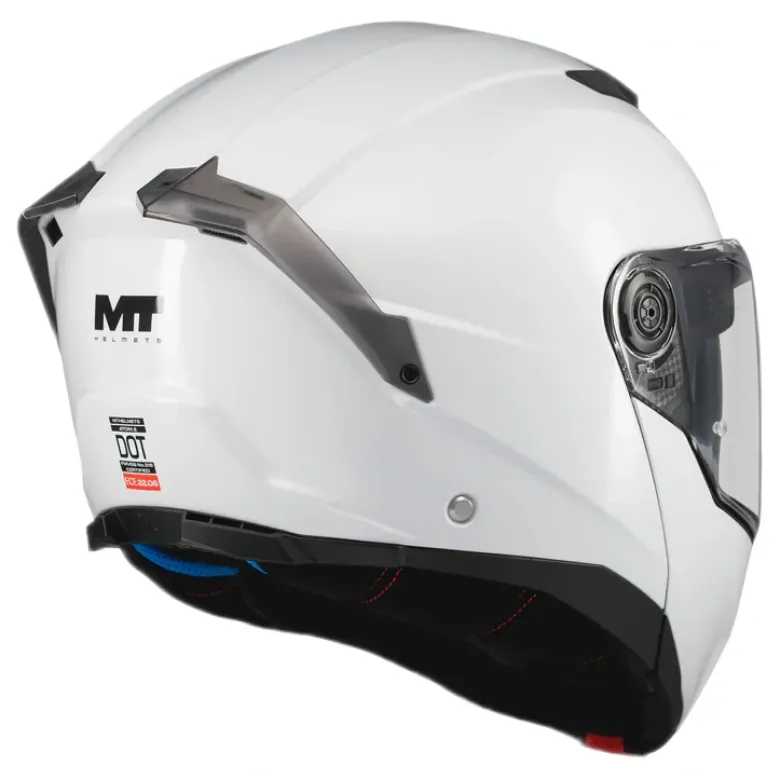 Kask szczękowy MT ATOM 2 SV PURE WHITE biały
