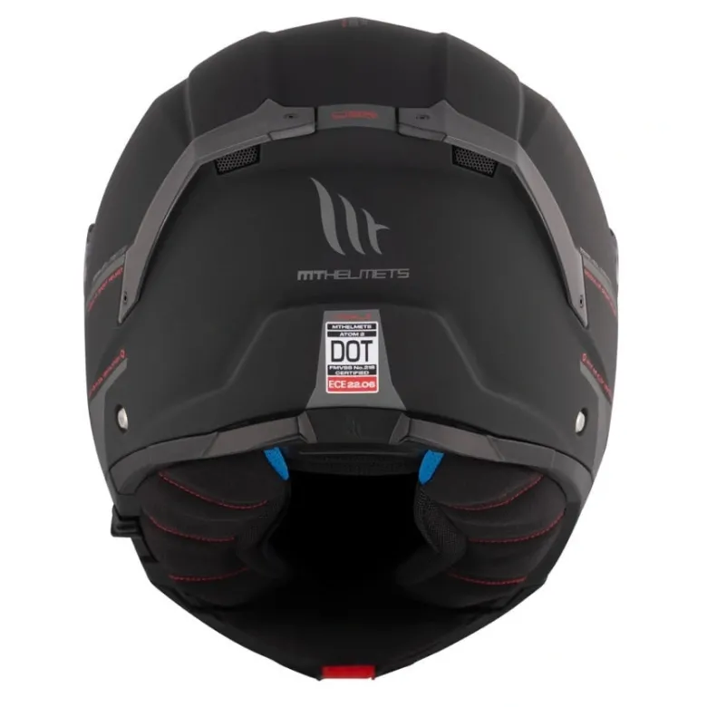 Kask szczękowy MT ATOM 2 SV SOLID MATT BLACK czarny mat