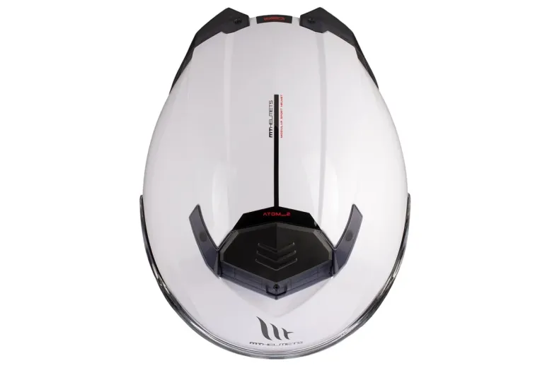 Kask szczękowy MT ATOM 2 SV SOLID GLOSS PEARL WHITE biały
