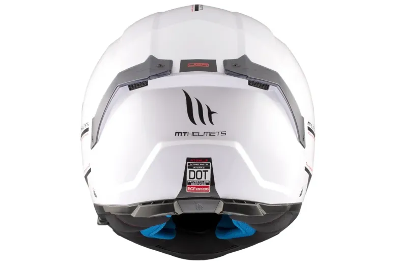 Kask szczękowy MT ATOM 2 SV SOLID GLOSS PEARL WHITE biały
