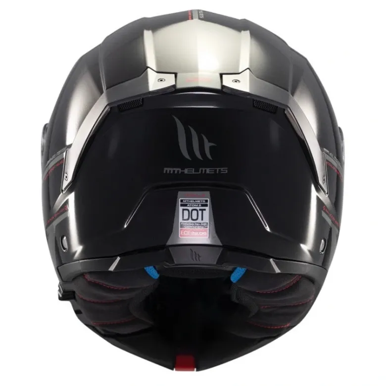 Kask szczękowy MT ATOM 2 SV SOLID GLOSS BLACK czarny