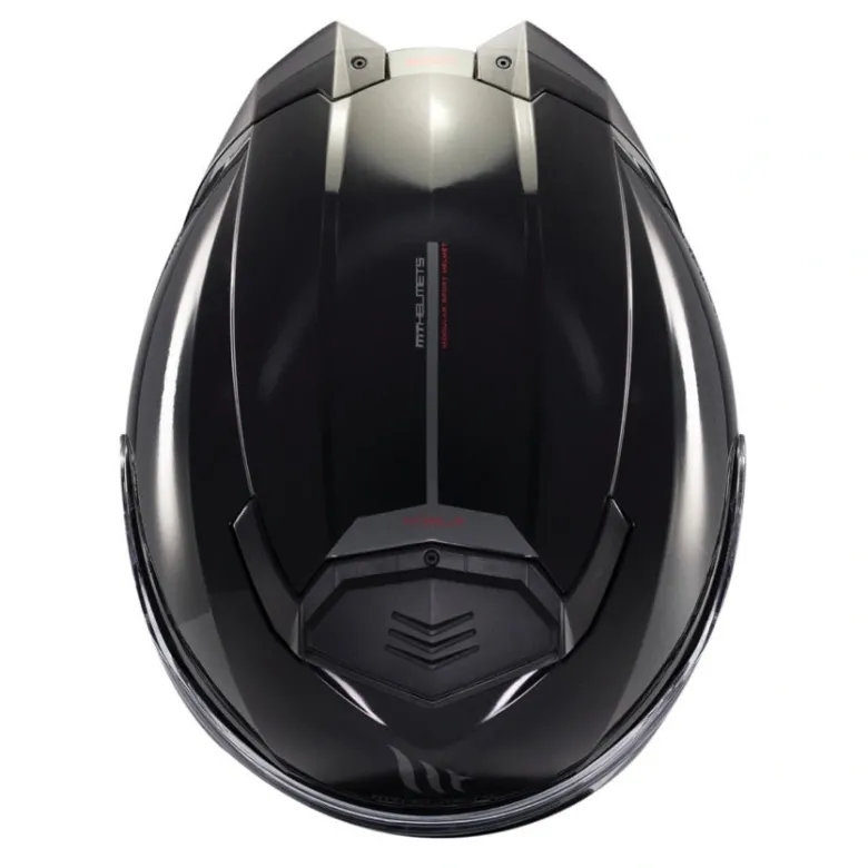 Kask szczękowy MT ATOM 2 SV SOLID GLOSS BLACK czarny