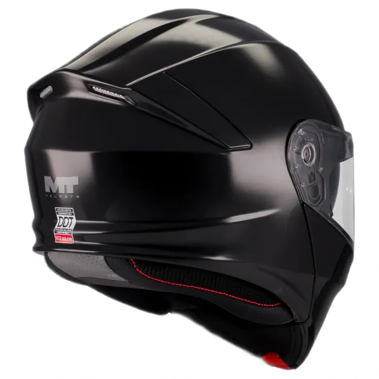Kask szczękowy MT GENESIS SV PURE BLACK czarny