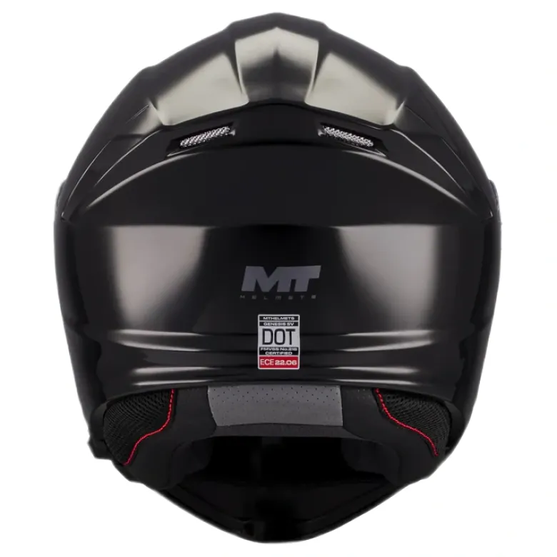 Kask szczękowy MT GENESIS SV PURE BLACK czarny
