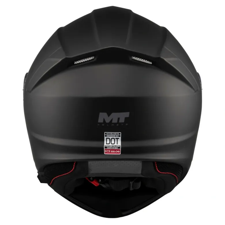Kask szczękowy MT GENESIS SV PURE MATT BLACK czarny mat