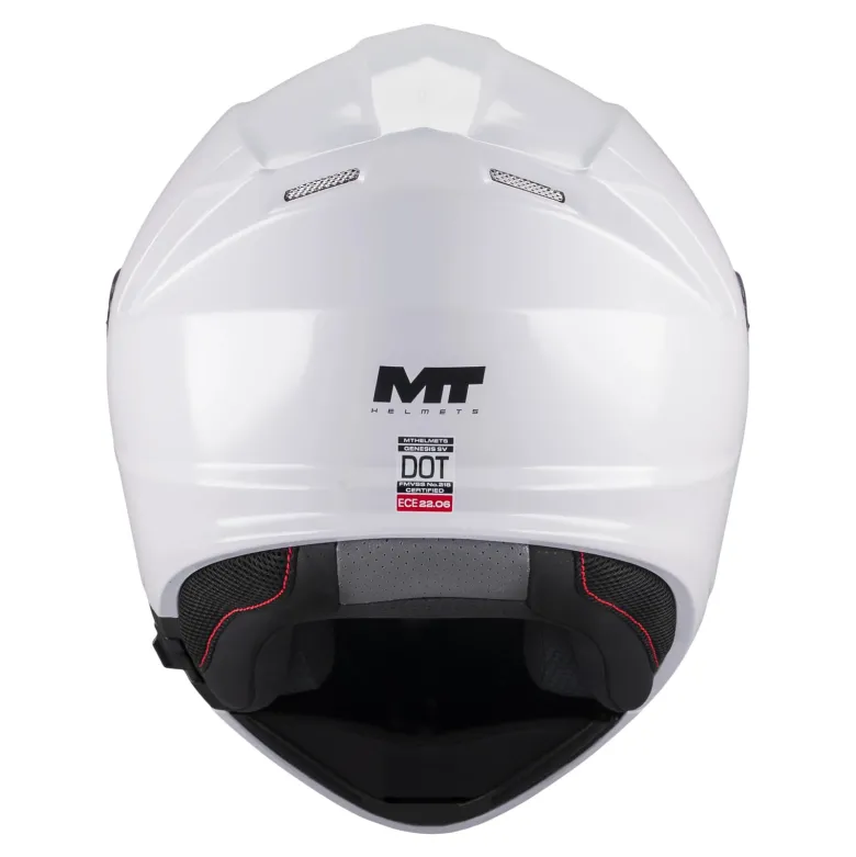 Kask szczękowy MT GENESIS SV PURE GLOSS WHITE biały