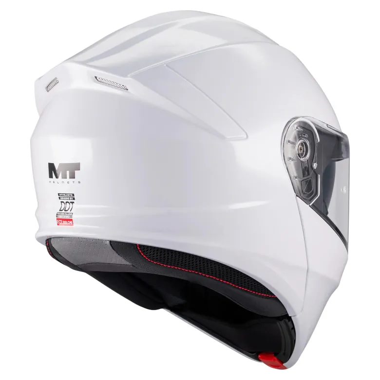 Kask szczękowy MT GENESIS SV PURE GLOSS WHITE biały
